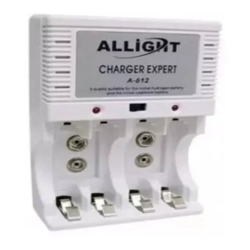 Carregador De Pilha Recarregável AA AAA e Bateria 9v Bivolt