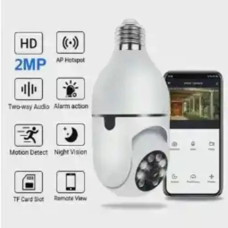 Mini Wireless Wifi IP Security Camera 360 with Plug Nozzle Full HD Night Vision