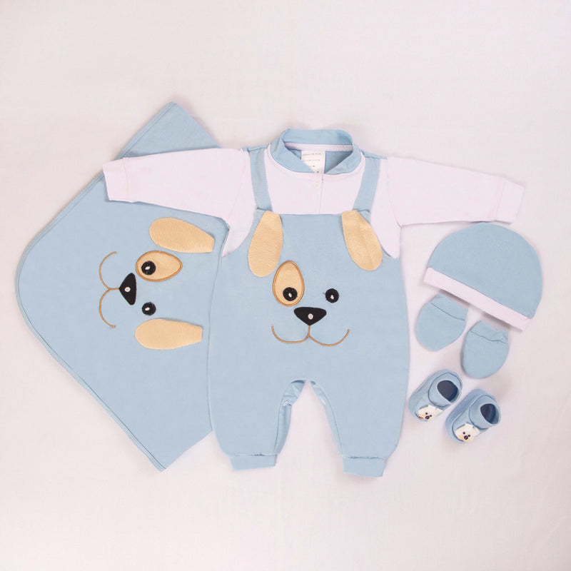 Baby Blue Dog Maternity Leave - Boy 