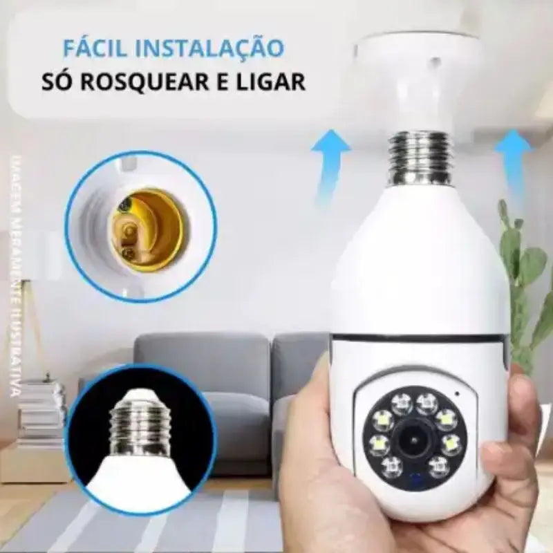 Mini Wireless Wifi IP Security Camera 360 with Plug Nozzle Full HD Night Vision