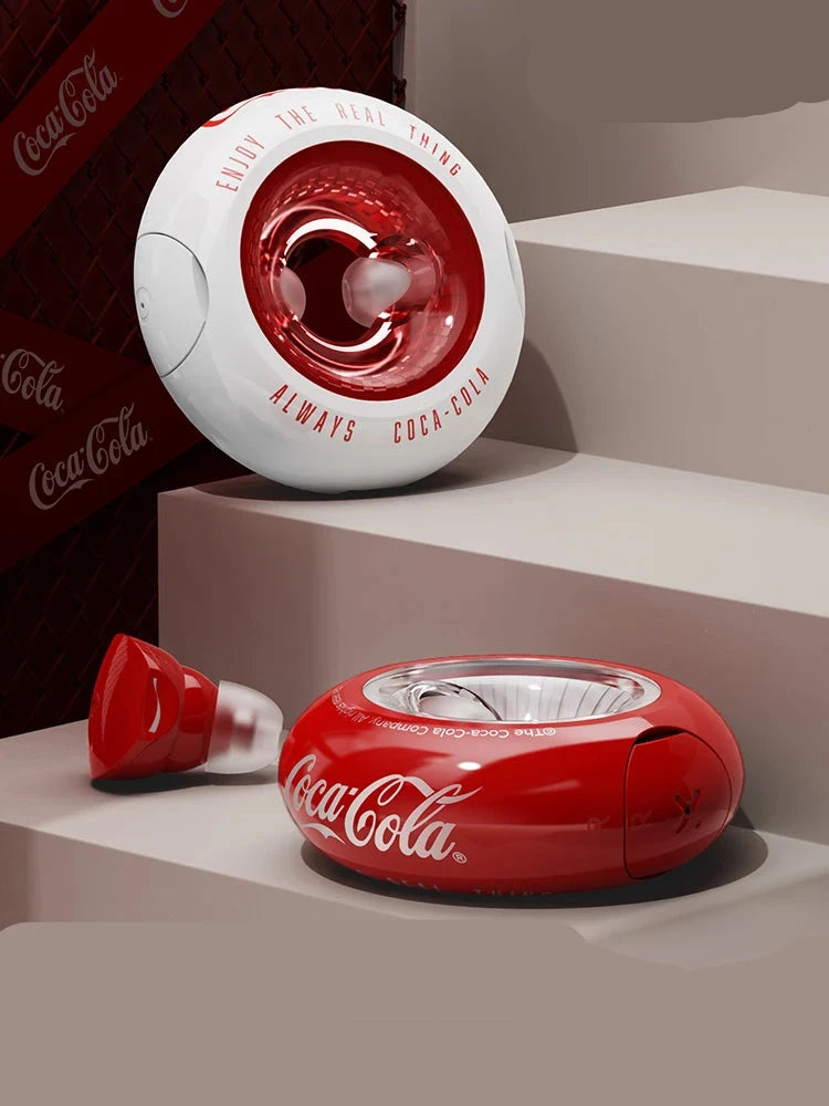 Fones de Ouvido Bluetooth Sem Fio Coca-Cola