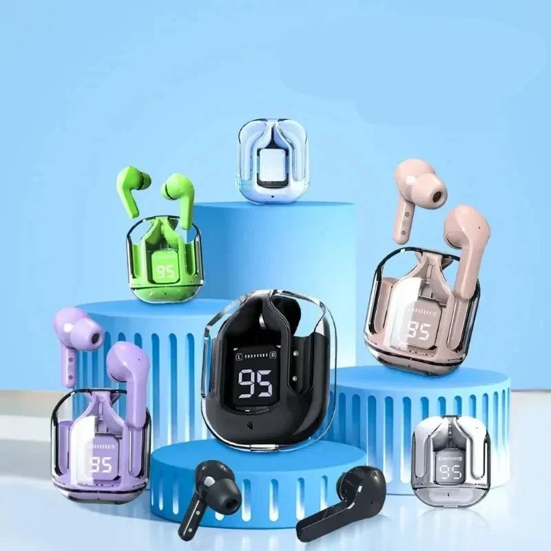 Wireless headset with digital display