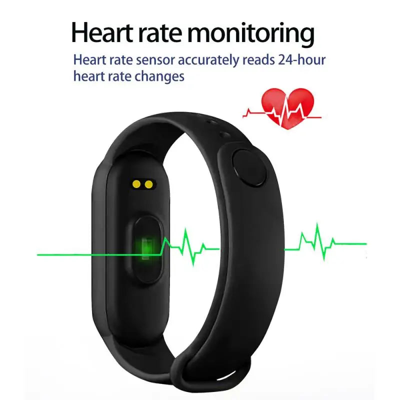 Smart Watch Sports Bracelet Heart Rate Blood Pressure Monitor Waterproof Multi-function Watches 