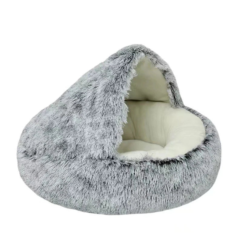 Cama para gato de pelúcia