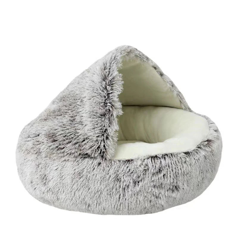 Cama para gato de pelúcia